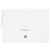 Carte de voeux heureuse personnalisée de roses (Dos Horizontal)