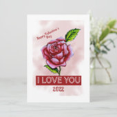 Carte de voeux Heureuse Sainte-Valentin (Debout devant)