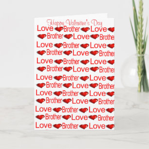 Carte de voeux Heureuse Sainte-Valentin Brother He
