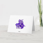 Carte de voeux Hibiscus Aquarelle (Dos)