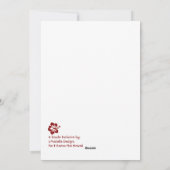 Carte de vœux Hibiscus Honu Mele Kalikimaka (Dos)