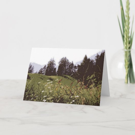 Carte de voeux High Mountain Paradise (Devant)