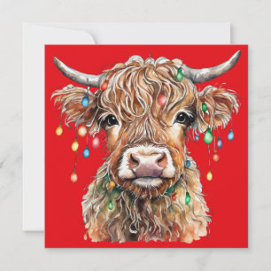 Carte de voeux Highland Cow