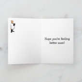 Carte de voeux Hilarious Get Well (Intérieur)