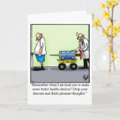 Carte de voeux Hilarious Get Well (Fleur jaune)