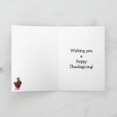Carte de voeux Hilarious Thanksgiving Humour (Intérieur)