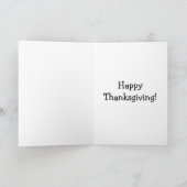 Carte de voeux Hilarious Thanksgiving Humour (Intérieur)