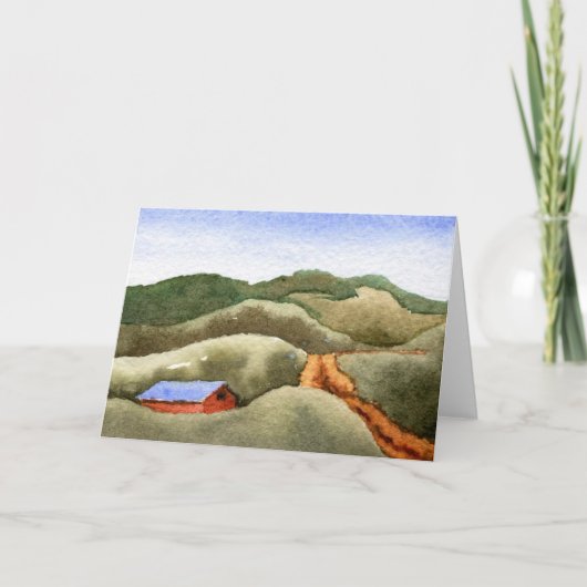 Carte de voeux "Hill Farms" Country Roads (Devant)