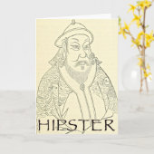 Carte de voeux hipster chinois rétros Anniversaire (Fleur jaune)