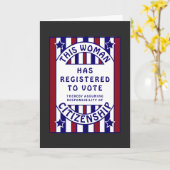 Carte de voeux historique d'affiche de suffrage de (Fleur jaune)