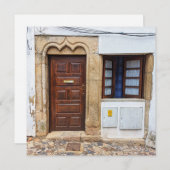 Carte de voeux historique Portugal Porte (Devant / Derrière)