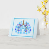 Carte de voeux hiver des FC (Fleur jaune)