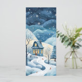 Carte de voeux hiver étoilée (Debout devant)