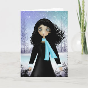 Carte de voeux Hiver vide