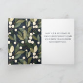 Carte de voeux hiver White Snowberry Noël (Intérieur)