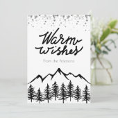 Carte de vœux hivernale sportive inspirée de la mo (Debout devant)