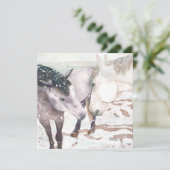 Carte de voeux hivernale "Winter Kisses" (Debout devant)