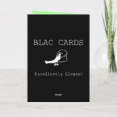 Carte de voeux Ho Ho Black Père Noël (Dos)