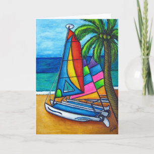 Carte de voeux Hobby colorée