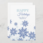 Carte de vœux Holiday Flurries (Devant / Derrière)