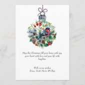 Carte de voeux Holly Berry Christmas Wreath (Dos)