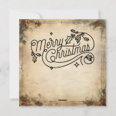 Carte de voeux Holly Shabby (Dos)