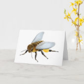 Carte de voeux Honey Bee (Fleur jaune)