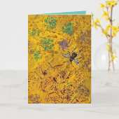Carte de voeux Honey Bee (Fleur jaune)
