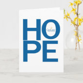 Carte de voeux Hope (Fleur jaune)