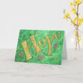 Carte de voeux Hope (Fleur jaune)