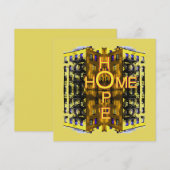 Carte de voeux Hope Home (Devant / Derrière)