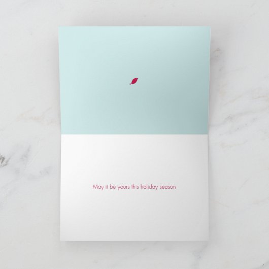 Carte de voeux horizontale (Intérieur)