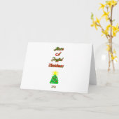Carte de vœux horizontale de Noël joyeux (Fleur jaune)