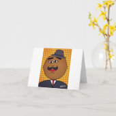 Carte de vœux horizontale QUICKDRAW (Fleur jaune)