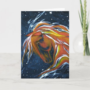 Carte de voeux Horse Star Constellation