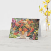 Carte de voeux Hot Begonia (Fleur jaune)