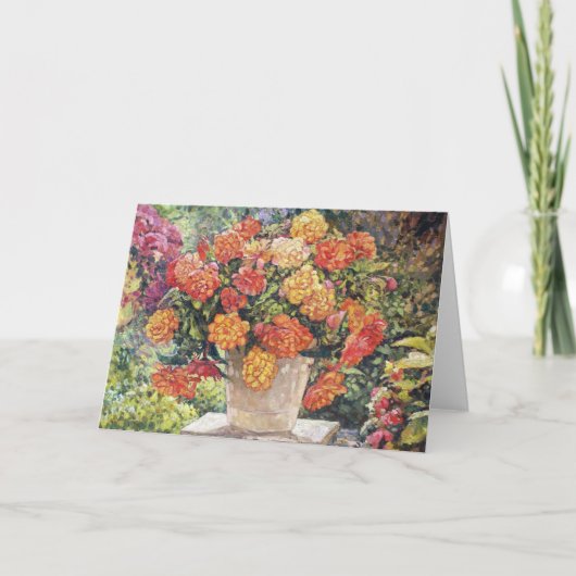 Carte de voeux Hot Begonia (Devant)