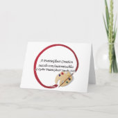 Carte de voeux Hot Dog (Dos)