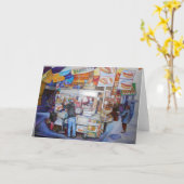 Carte de voeux Hot Dog God (Fleur jaune)