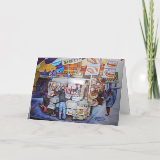 Carte de voeux Hot Dog God (Devant)