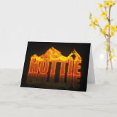 Carte de voeux Hottie Flames (Fleur jaune)