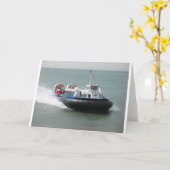 Carte de voeux Hovercraft (7343) (Fleur jaune)