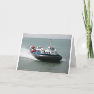 Carte de voeux Hovercraft (7343)