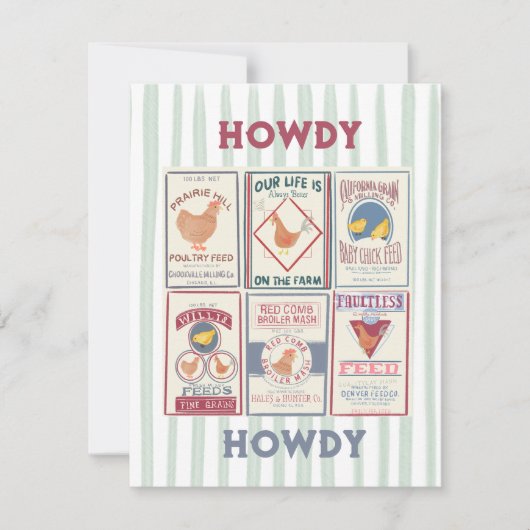 Carte de voeux Howdy (Devant)