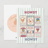 Carte de voeux Howdy (Devant / Derrière)