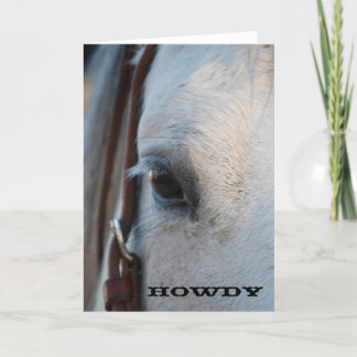 Carte de voeux Howdy Horse