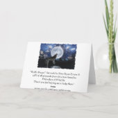 Carte de voeux Howling Wolf, Moon & Starry Sky (Dos)