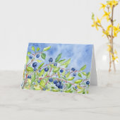 Carte de voeux "Huckleberries" (Fleur jaune)