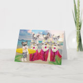 Carte de voeux Hula Kittens (Devant)