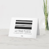 Carte de voeux Humbug Stripe (Dos)
